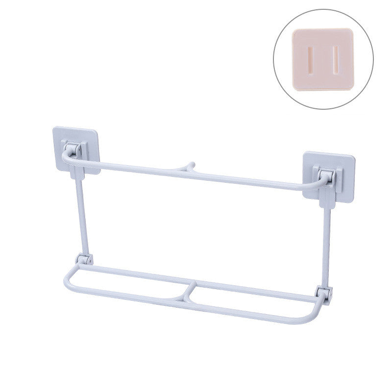 Foldable Bathroom Slippers Rack Wall-mounted Slippers Shoe Rack Hanging Dormitory Storage Artifact