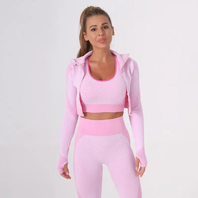 Exercise Workout Outfit |Three-piece Suit Know You're Still Able