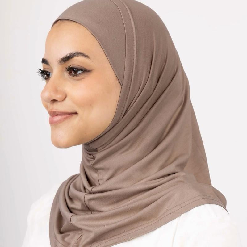 2Pcs Syrian Hijab Pure Lycra Cotton