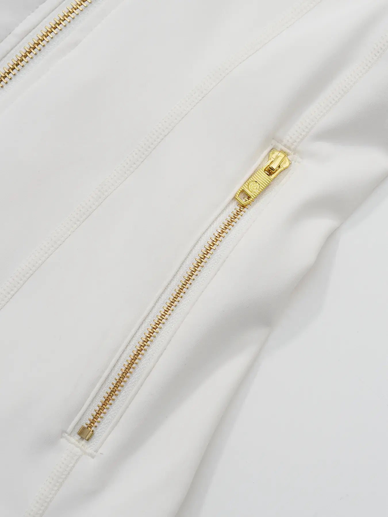 【Golden Zipper】【Gardenia Fragrance】Soft Brushed Women'S Sporty Jacket, 25'' Inseam Leggings. Golden Zipper Jacket with Pockets, Yoga Pants, Thumbholes Design, Casual Wear for Women Know You're Still Able