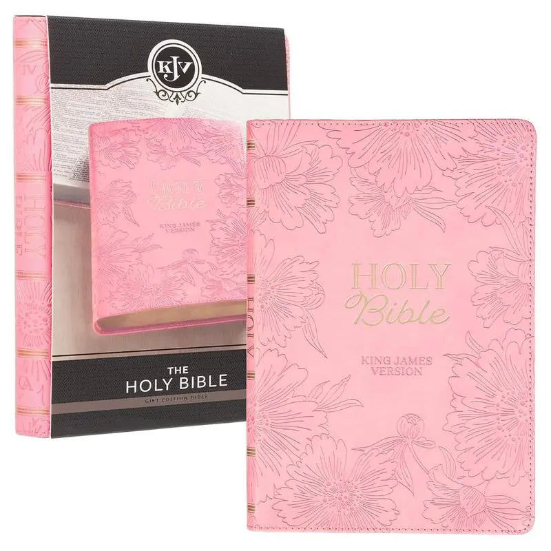 KJV Holy Bible, Gift Edition King James Version, Faux Leather Flexible Cover, Blossom Pink Floral (KJV Gift Editions) Know You're Still Able