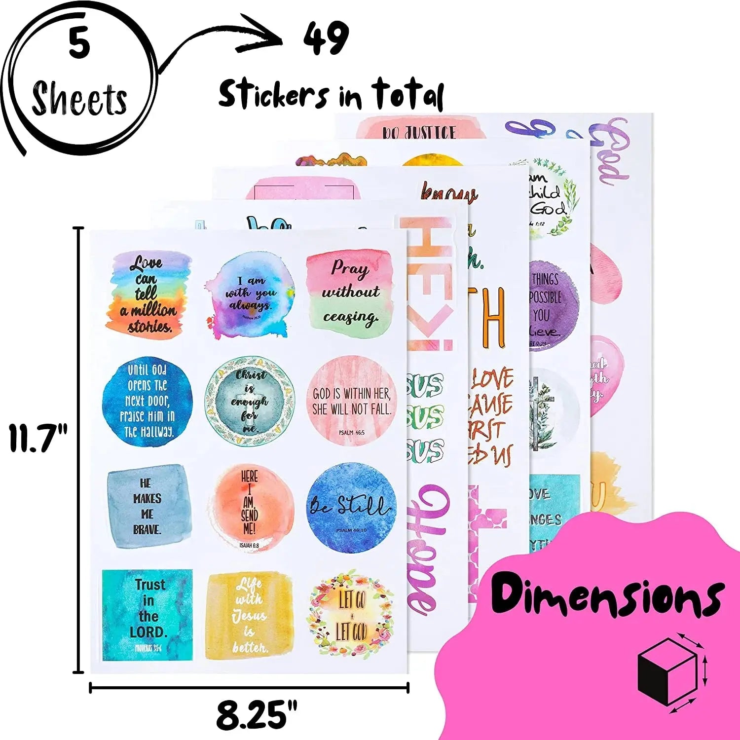 Christian Stickers Pack