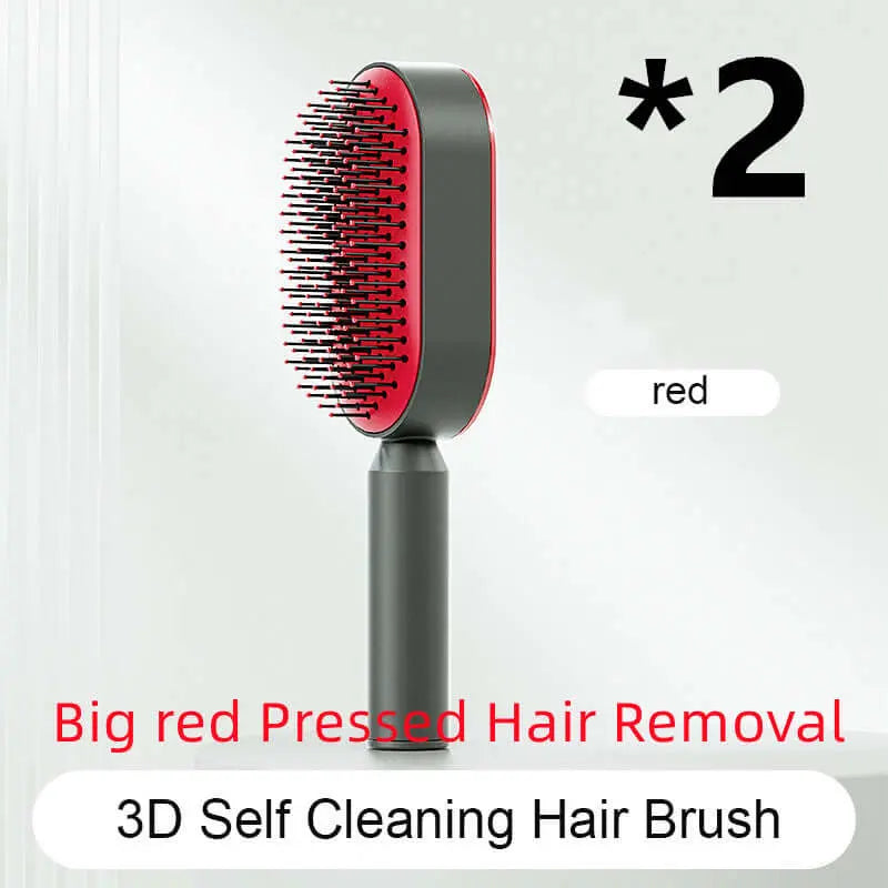 Self Cleaning Hair Brush For Women One-key Cleaning Hair Loss Airbag Massage Scalp Comb Anti-Static Hairbrush Know You're Still Able