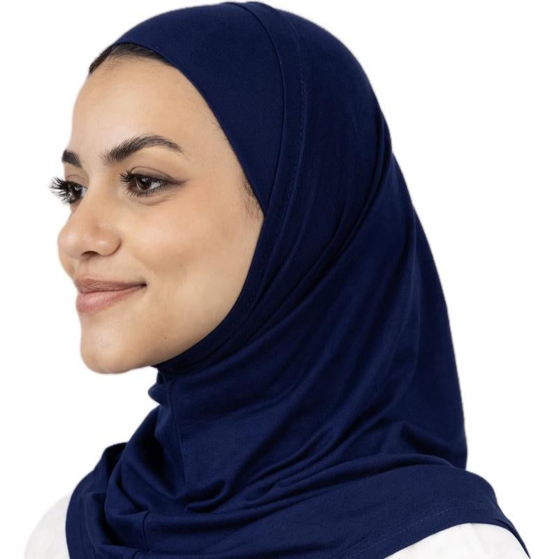 2Pcs Syrian Hijab Pure Lycra Cotton