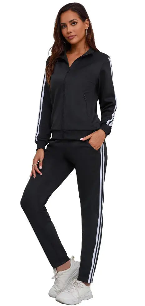 Women's Fashionable Printed Sports Long-Sleeve Hoodie Set Know You're Still Able
