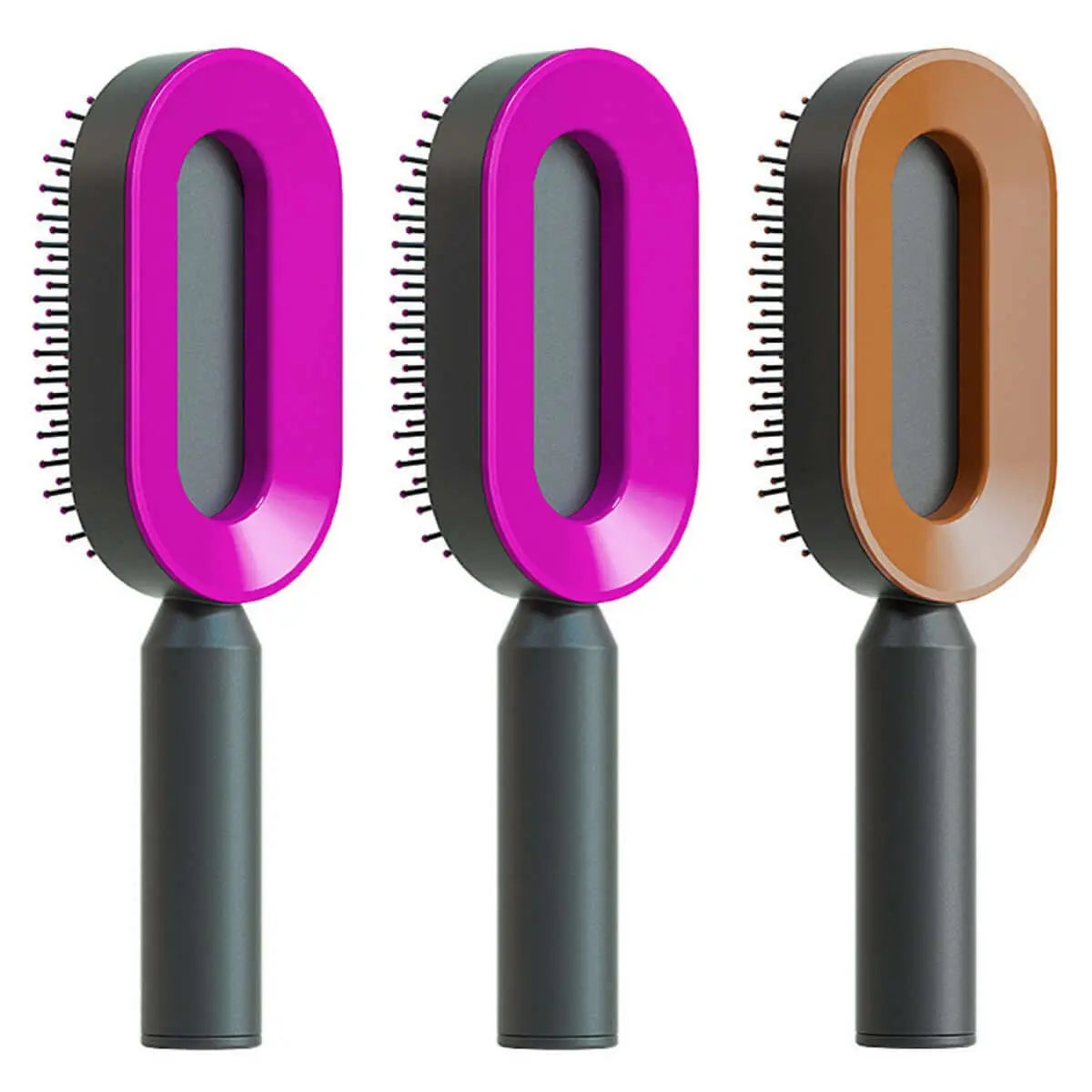 Self Cleaning Hair Brush For Women One-key Cleaning Hair Loss Airbag Massage Scalp Comb Anti-Static Hairbrush Know You're Still Able