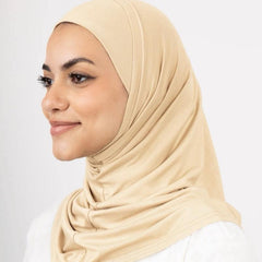 2Pcs Syrian Hijab Pure Lycra Cotton