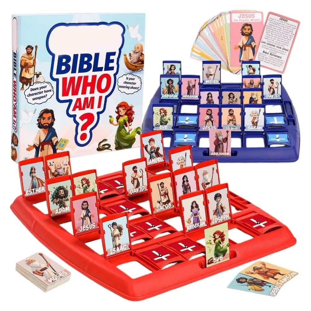 New Portable Guess Bible Who I Am Board Games Bible Study Party Toys 2 Player Guess Bible Play Bible Knowledge Guess Bible Toys