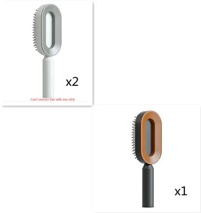 Self Cleaning Hair Brush For Women One-key Cleaning Hair Loss Airbag Massage Scalp Comb Anti-Static Hairbrush Know You're Still Able