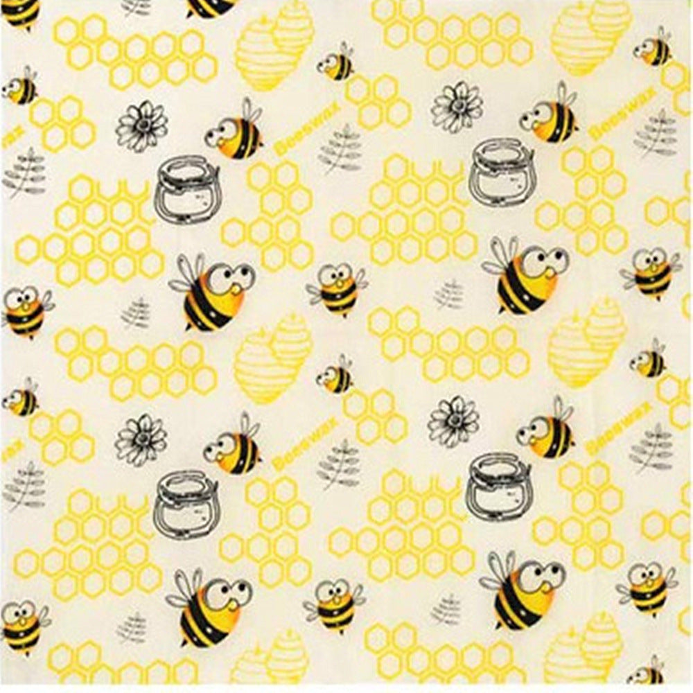 Reusable Organic Cotton Beeswax Wraps - Natural Zero Waste Alternative to Plastic
