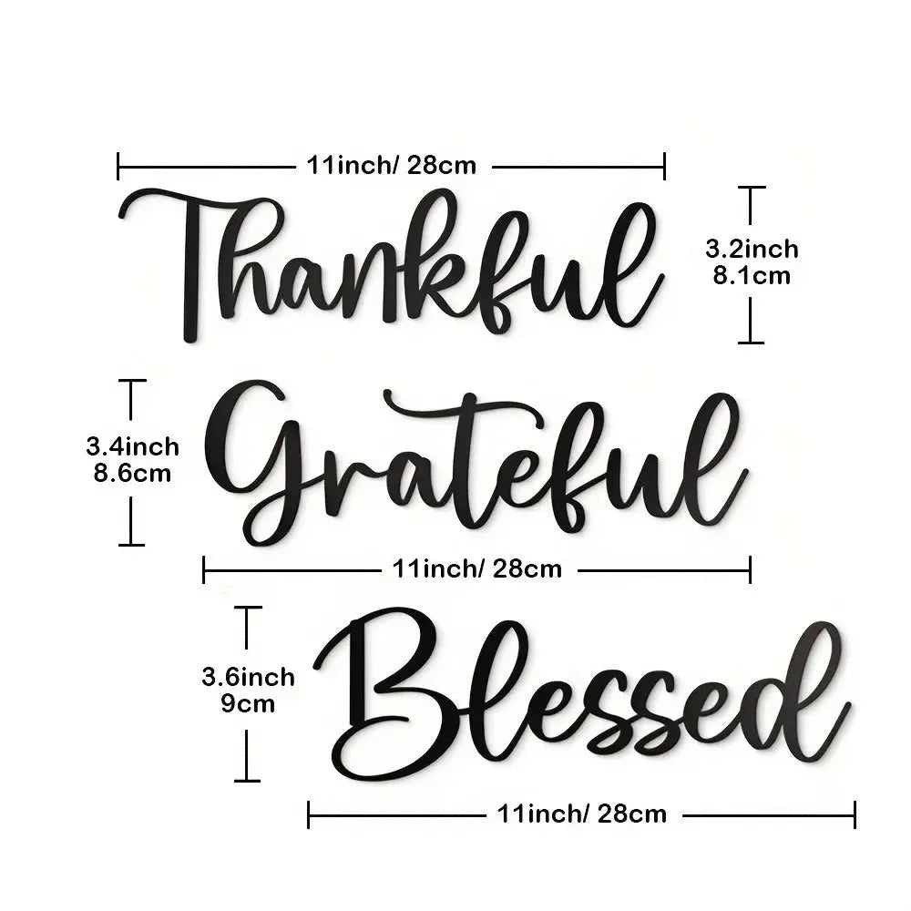 3-Piece Give Thanks' Scripture Wall Art Set Know You're Still Able