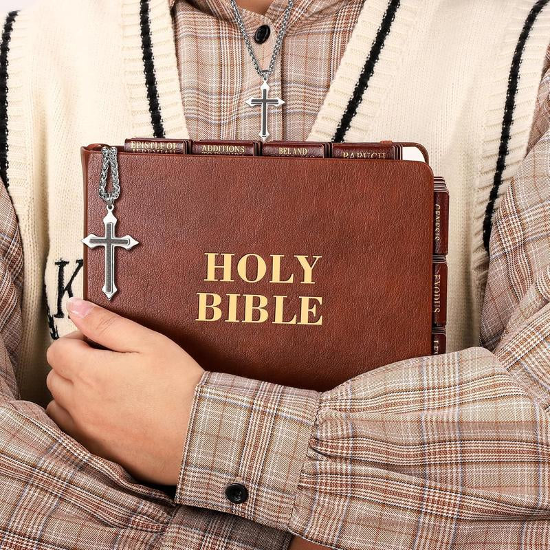 RETTACY Bible Tabs, Leather Bible Tabs, Large Size, Bible Tabs for Women, Bible Study Supplies, 66 Bible Tabs for Old and New Testament, Additional 21 Tabs for Apocrypha, 9 Blank Tabs for Book