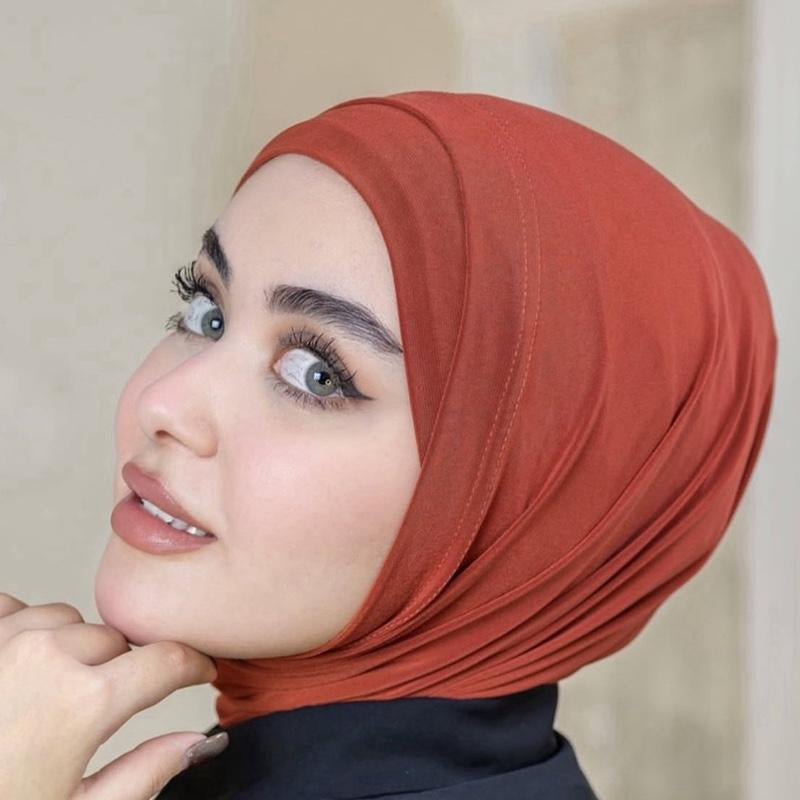 2Pcs Syrian Hijab Pure Lycra Cotton