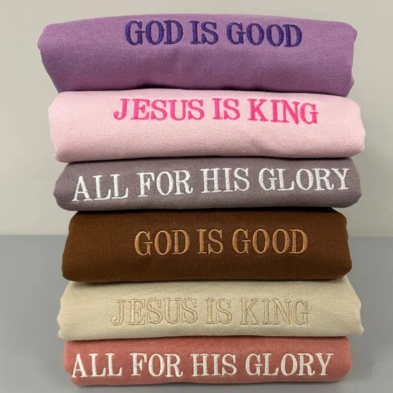 Faith Based Embroidered Sweatshirts Know You're Still Able