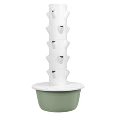 5 Layers Hydroponic Growing Tower with Tank, Indoor Hydroponics Growing System, Vegetables Vertical Planter Tower Garden Kit