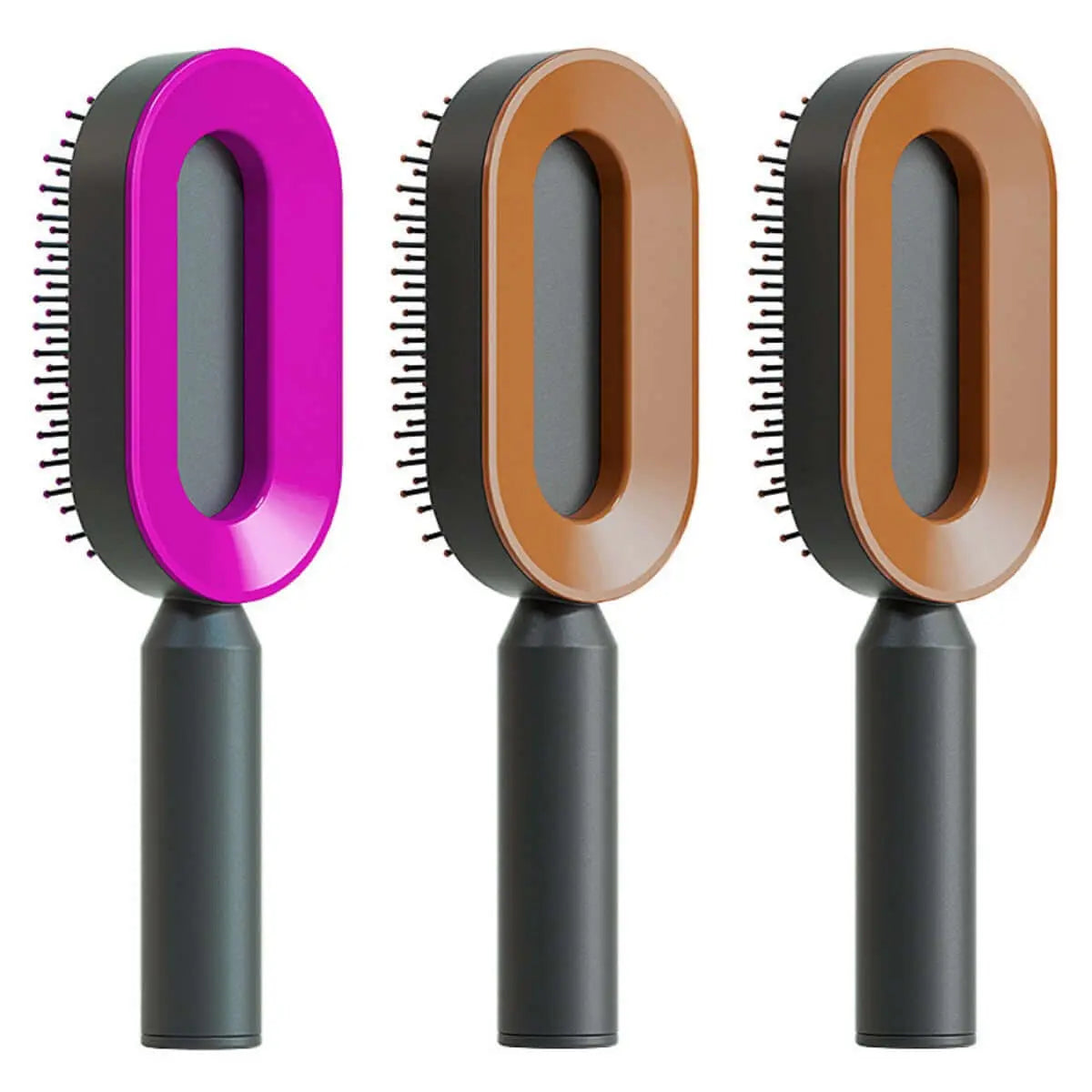 Self Cleaning Hair Brush For Women One-key Cleaning Hair Loss Airbag Massage Scalp Comb Anti-Static Hairbrush Know You're Still Able