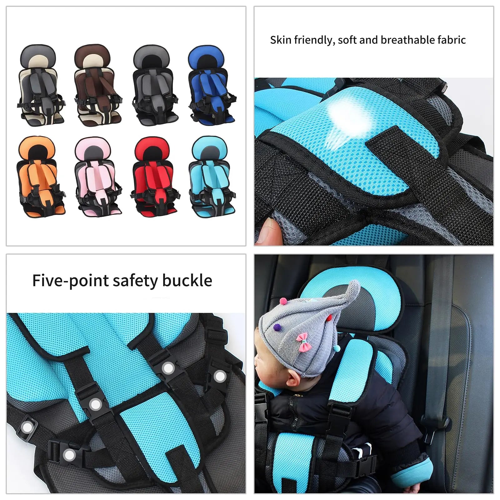 Infant Safe Seat Mat Portable Baby Safety Seat Children's Chairs Updated Version Thickening Sponge Kids Car Stroller Seats Pad Know You're Still Able