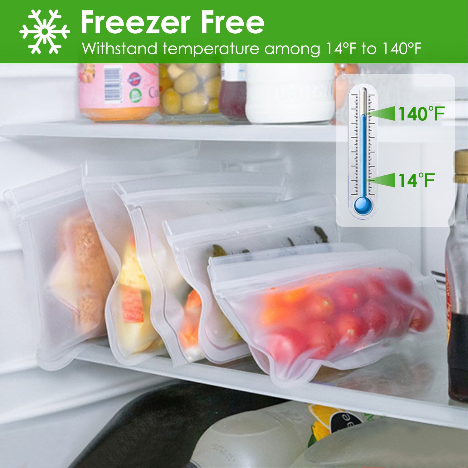 20Pcs Space Saving Collapsible Silicone Food Storage - Reusable & BPA Free Lunch Set