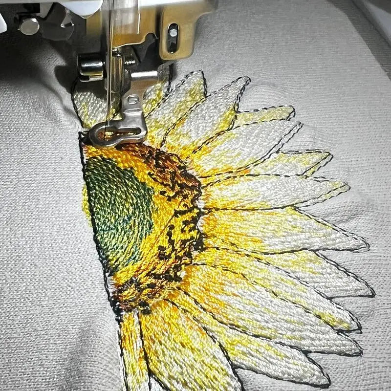 Sunflower Faith Embroidery Sweatshirt.