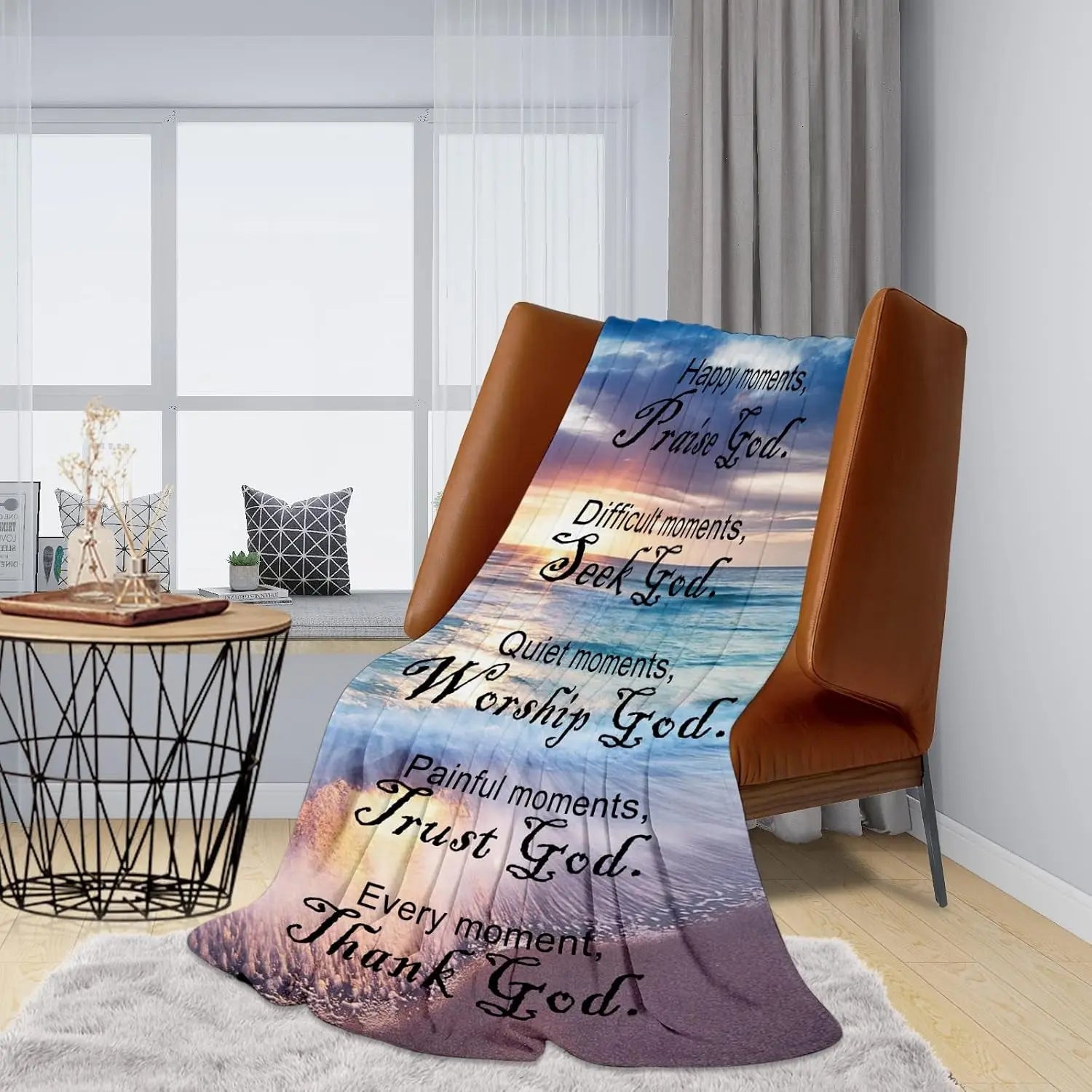 Mayakaka Bible Verse Throw Blanket