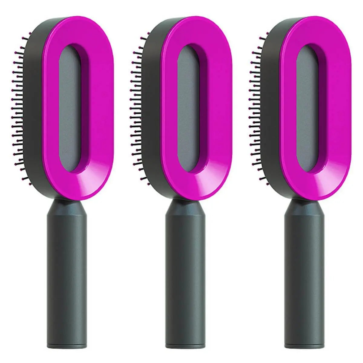 Self Cleaning Hair Brush For Women One-key Cleaning Hair Loss Airbag Massage Scalp Comb Anti-Static Hairbrush Know You're Still Able