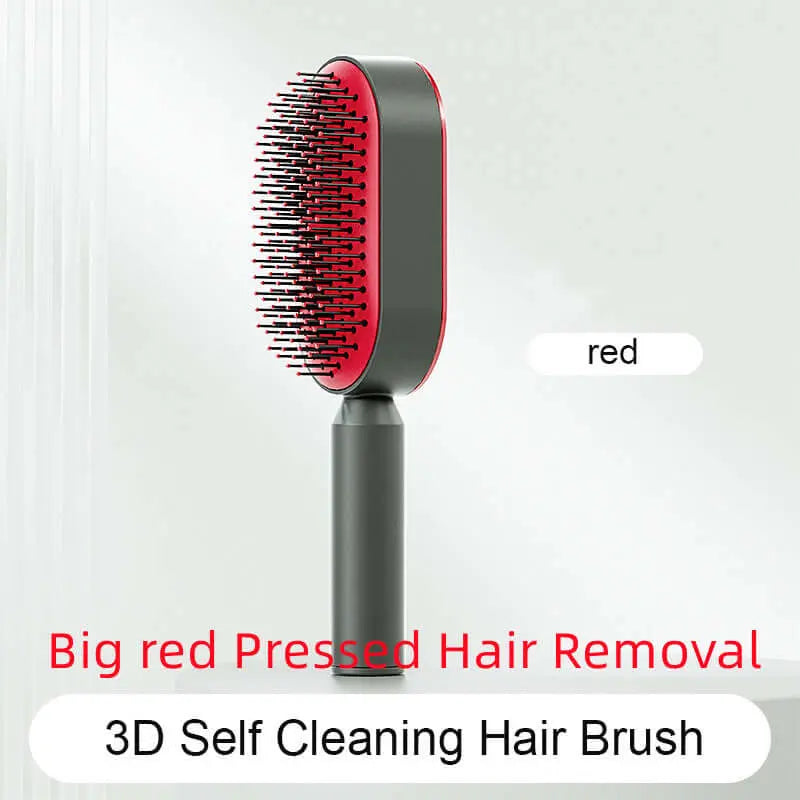 Self Cleaning Hair Brush For Women One-key Cleaning Hair Loss Airbag Massage Scalp Comb Anti-Static Hairbrush Know You're Still Able