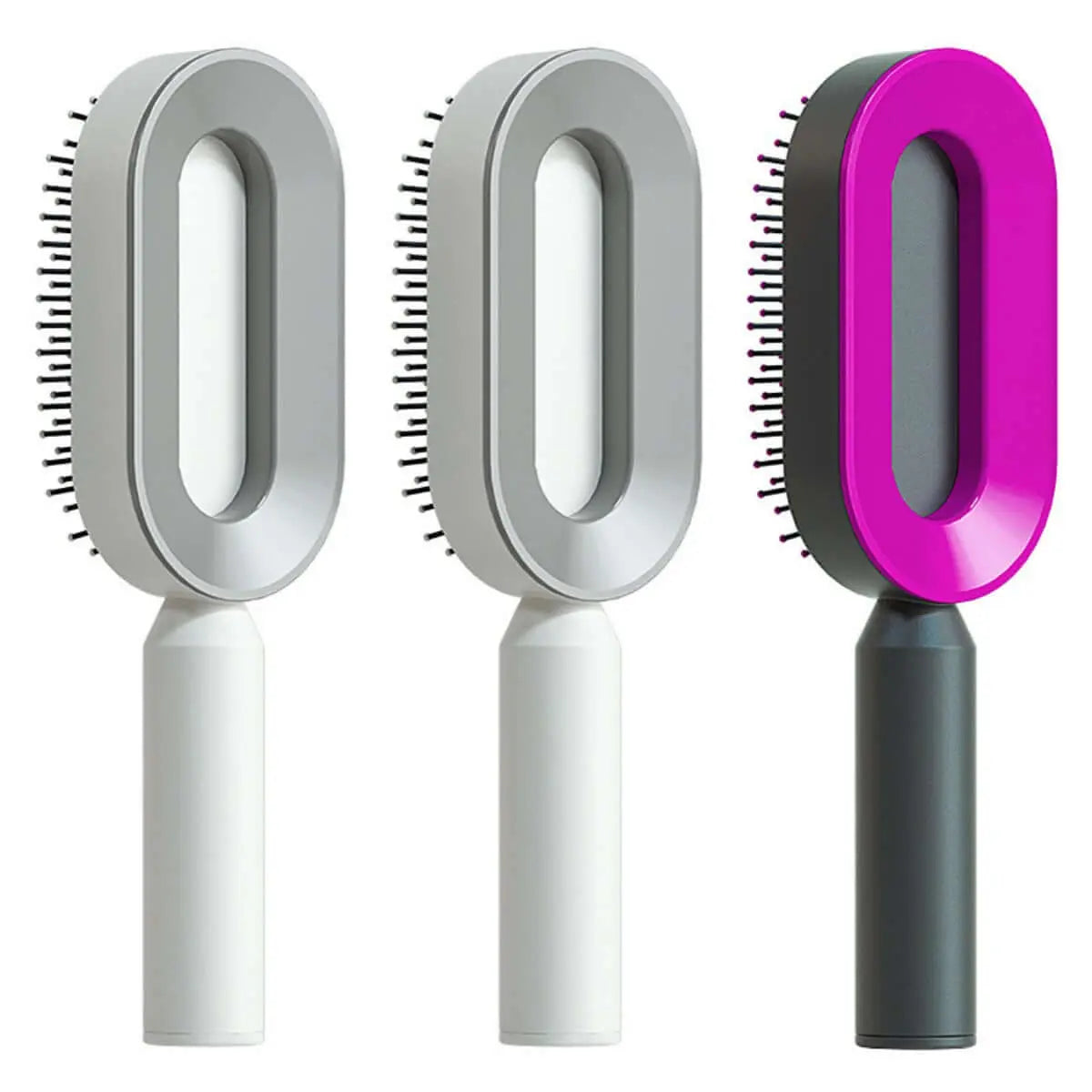 Self Cleaning Hair Brush For Women One-key Cleaning Hair Loss Airbag Massage Scalp Comb Anti-Static Hairbrush Know You're Still Able