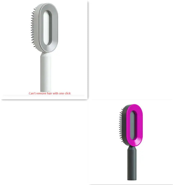 Self Cleaning Hair Brush For Women One-key Cleaning Hair Loss Airbag Massage Scalp Comb Anti-Static Hairbrush Know You're Still Able
