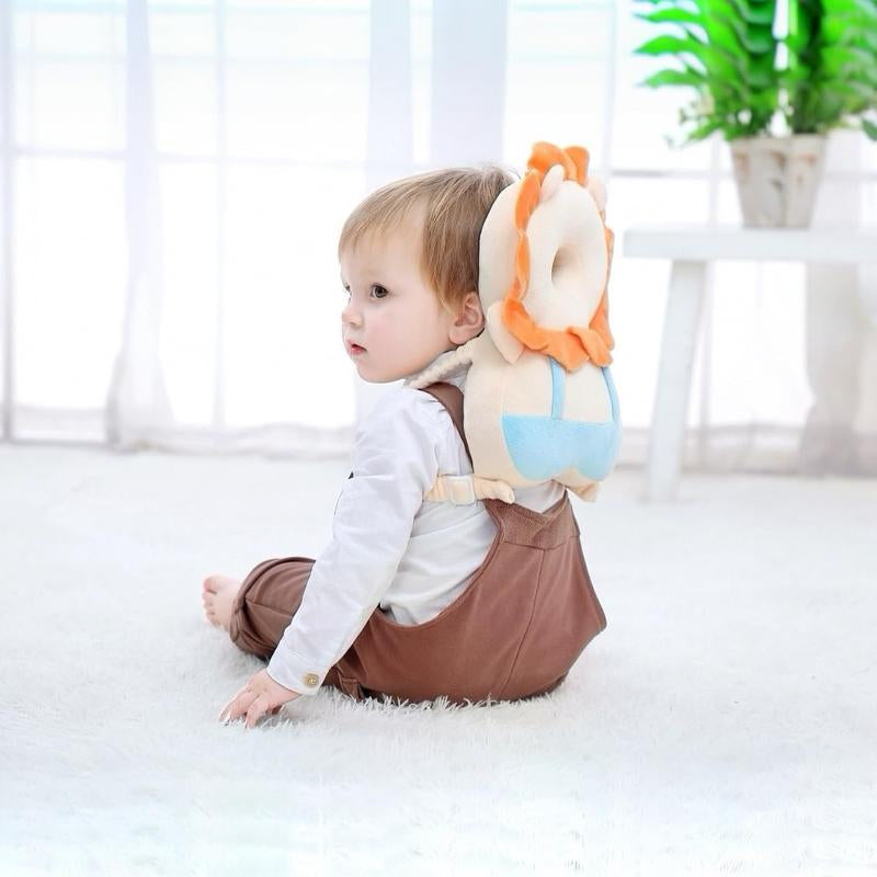 Baby Head Protection Backpack, Toddler Walking Head Protector, Adjustable Head Protector Pad Safety Cushion (Pink) Head Protection Cushion Backpack Cartoon