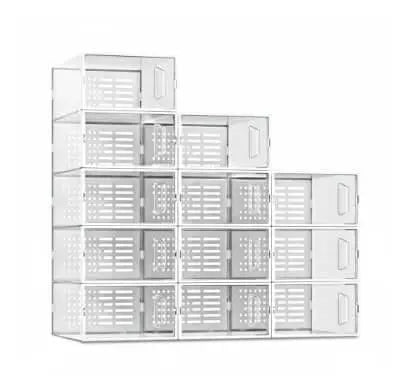 Stackable Shoe Storage Box With Lid, Large Shoe Rack And Storage Shelf, Shoe Display And Storage Container Know You're Still Able
