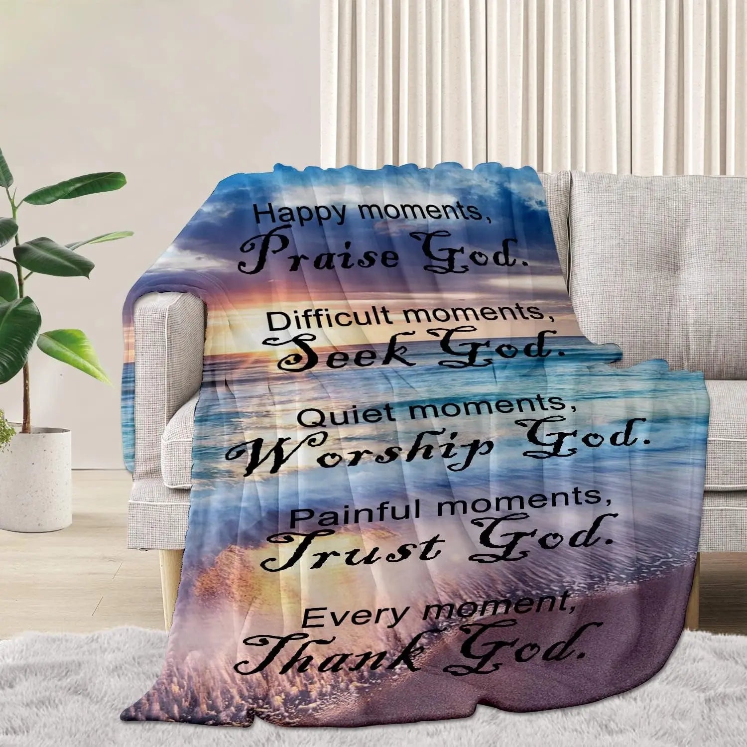 Mayakaka Bible Verse Throw Blanket