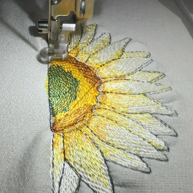 Sunflower Faith Embroidery Sweatshirt.