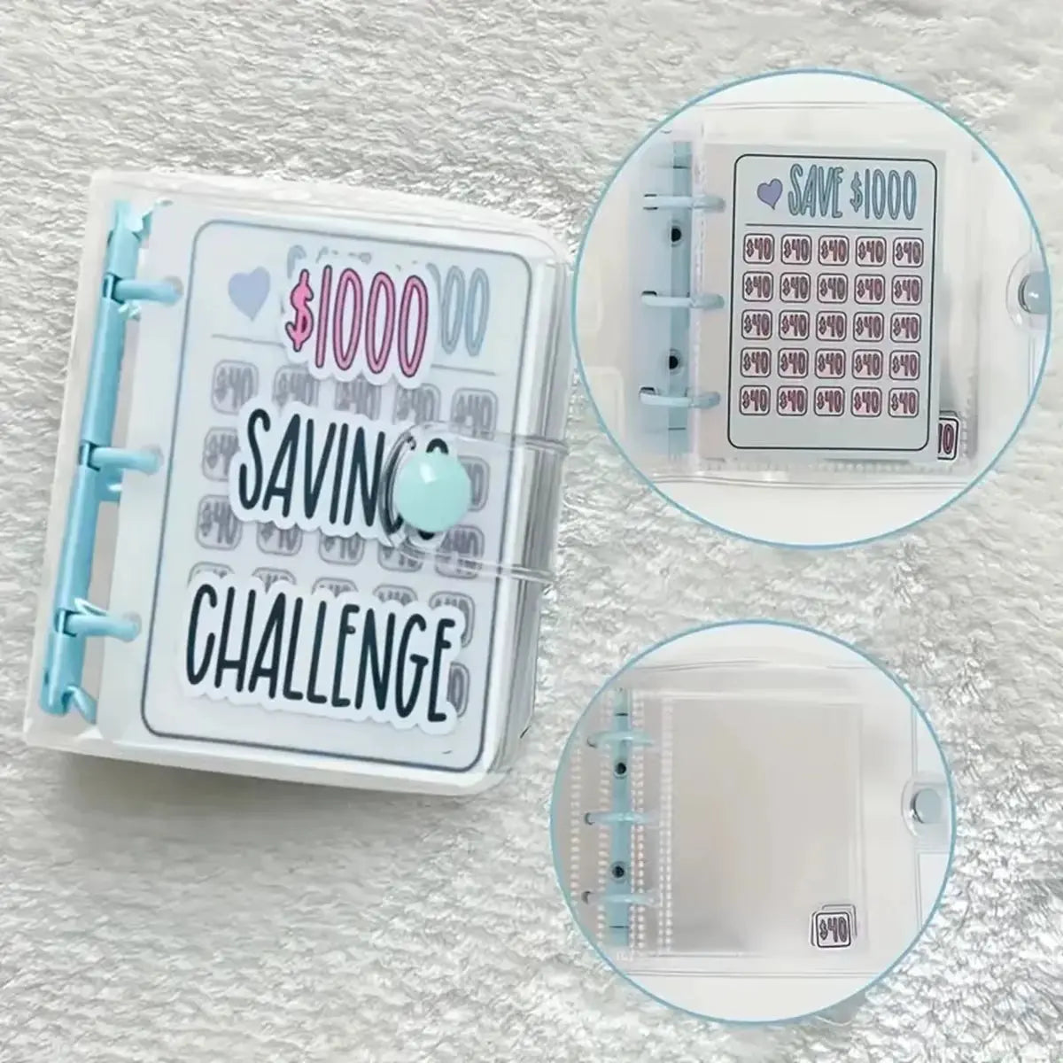 1000 Savings Challenge Binder , Money Saving Binder, Savings Challenges Book with Envelopes, Envelope Savings Challenge, Mini Bu