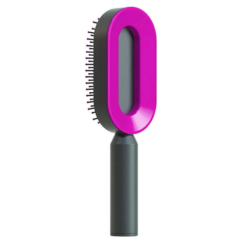 Self Cleaning Hair Brush For Women One-key Cleaning Hair Loss Airbag Massage Scalp Comb Anti-Static Hairbrush Know You're Still Able