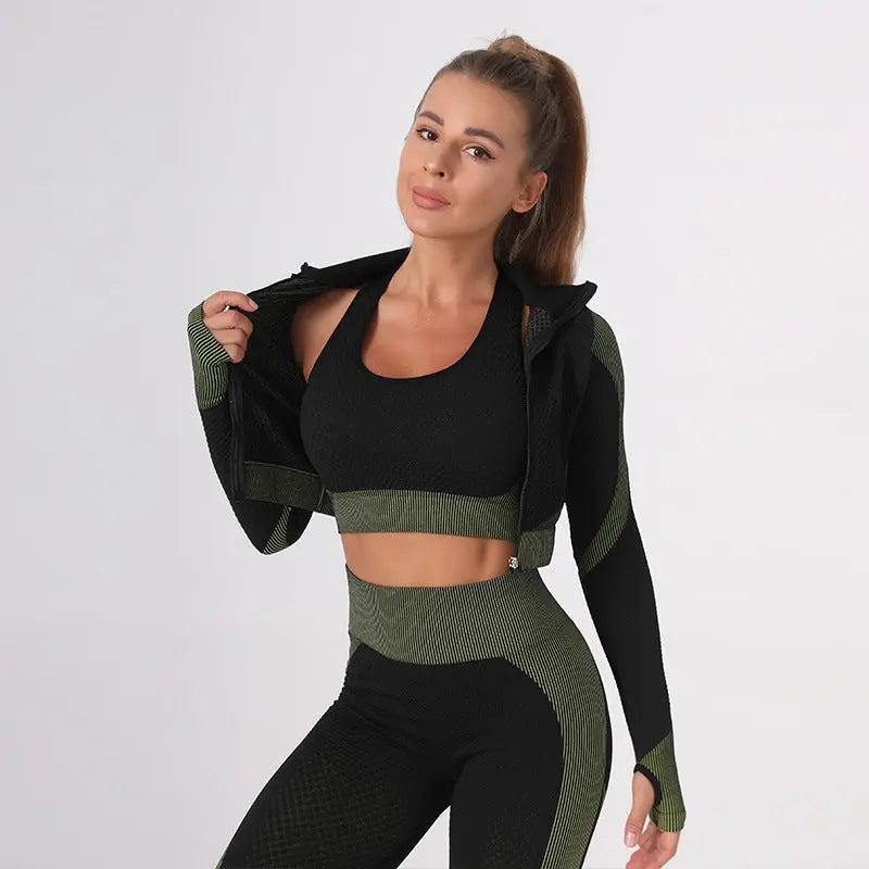 Exercise Workout Outfit |Three-piece Suit Know You're Still Able