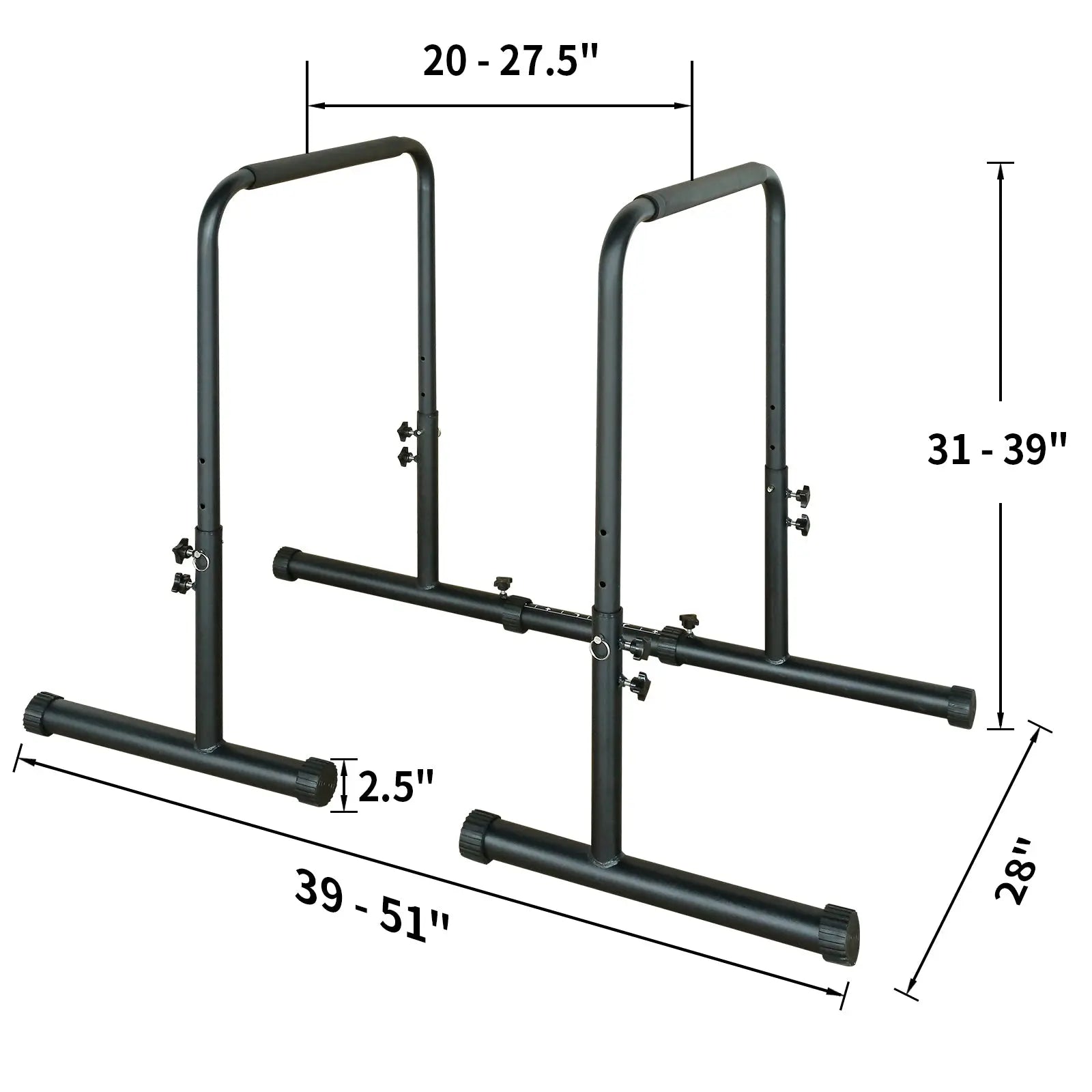 Power Tower Dip Station Pull Up Bar Stand Adjustable Height Heavy Duty Multi-Function Fitness Training Equipment Know You're Still Able