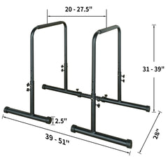 Power Tower Dip Station Pull Up Bar Stand Adjustable Height Heavy Duty Multi-Function Fitness Training Equipment Know You're Still Able