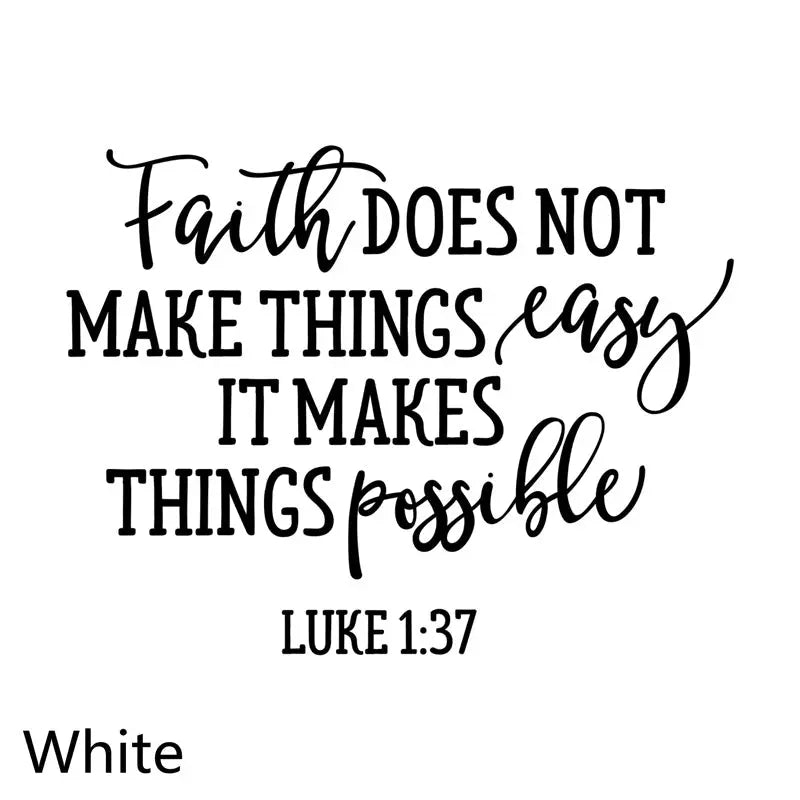 Faith Makes Things Possible  Christian Decal Know You're Still Able