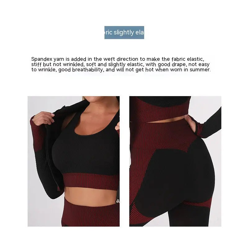 Exercise Workout Outfit |Three-piece Suit Know You're Still Able