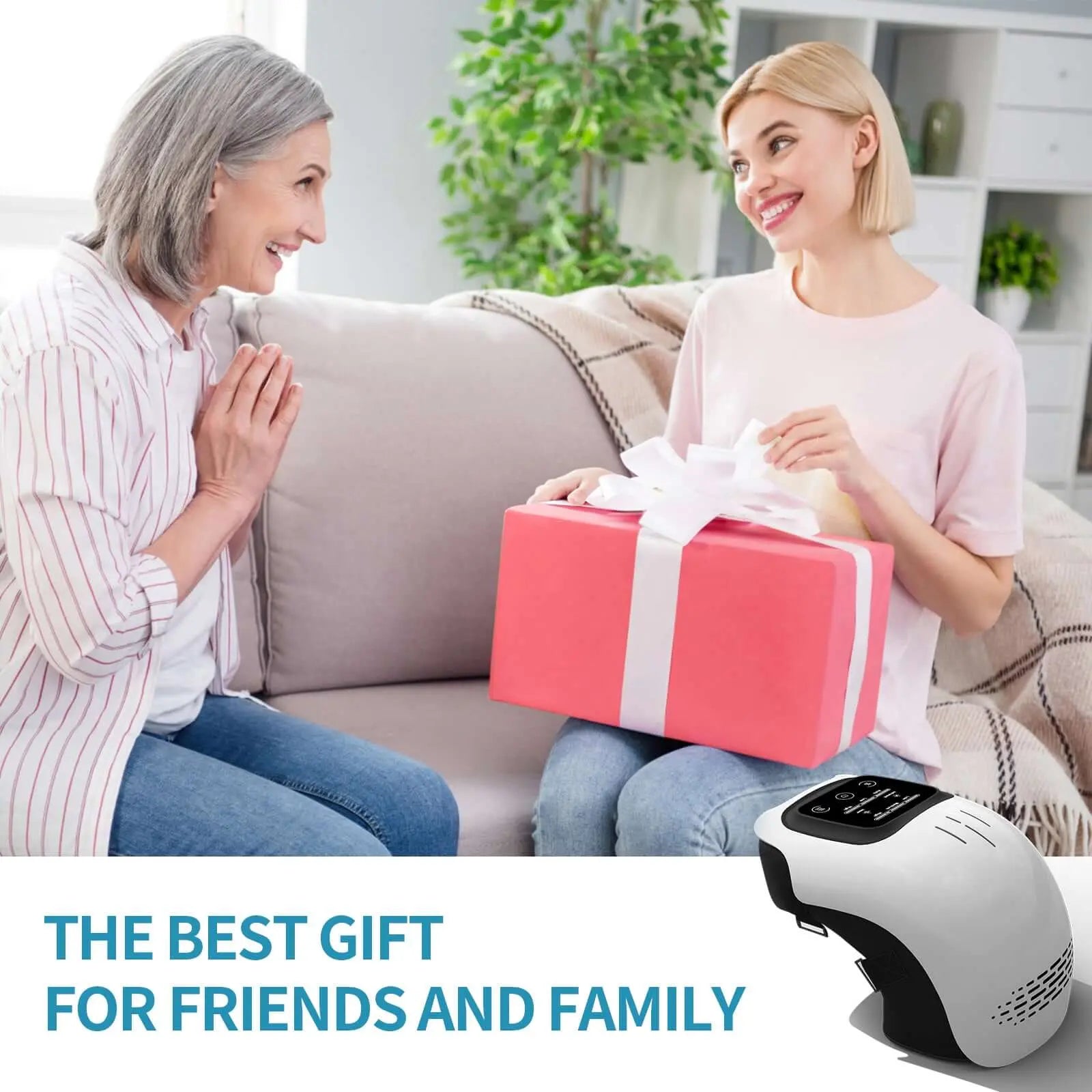 Intelligent Home Use Electric Intelligent Kneading Heating Knee Massager Rechargeable Pain Relief Infrared Laser Vibration Knee Massager Know You're Still Able