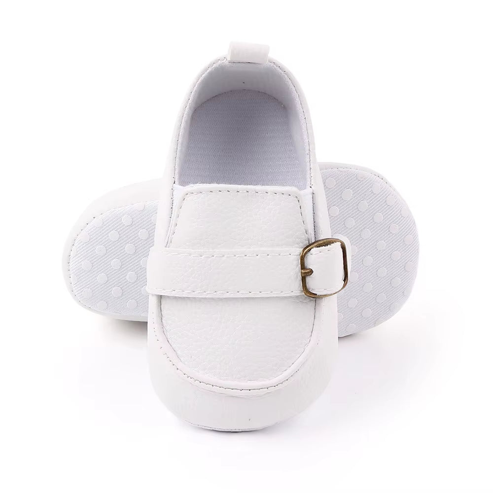Christian Shoes Baby Boy Shoes 1 Year PU Leather Soft Cute Moccasins Bebe Fashion White Baptismal Shoes Baptism Shoes for Girls